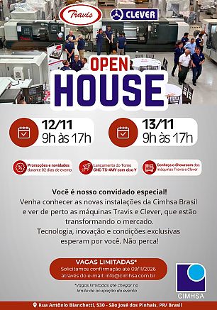 Travis e Clever apresentam novidades em Open House nos dias 12 e 13 de novembro