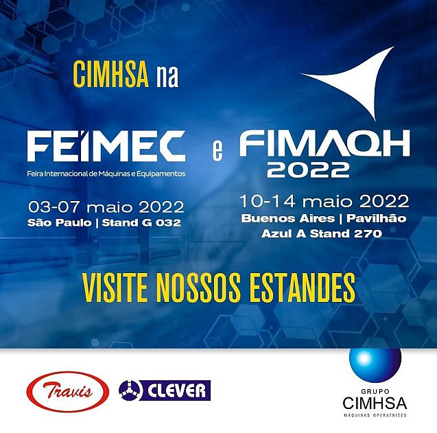 CIMHSA é presença confirmada nas ferias FEIMEC e FIMAQH 2022